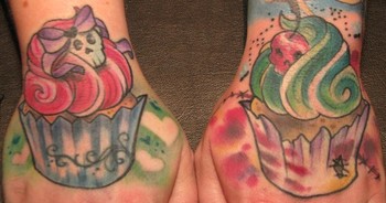 Looking for unique  Tattoos? Hell City Good & Evil Cupcakes